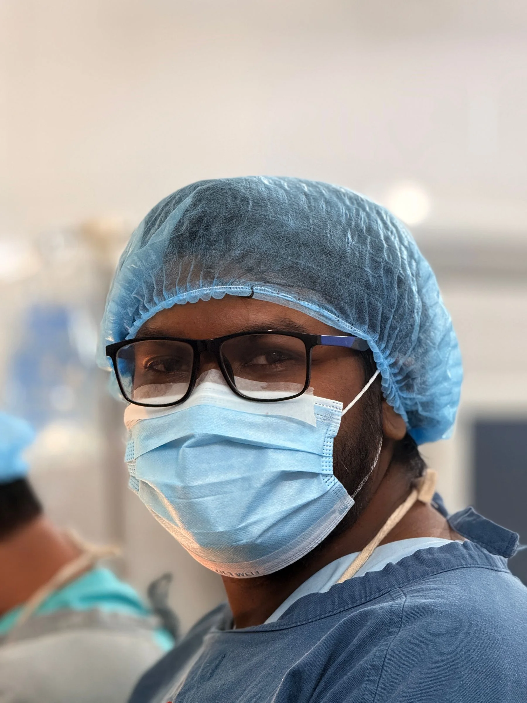 Dental clinician in treatment setting