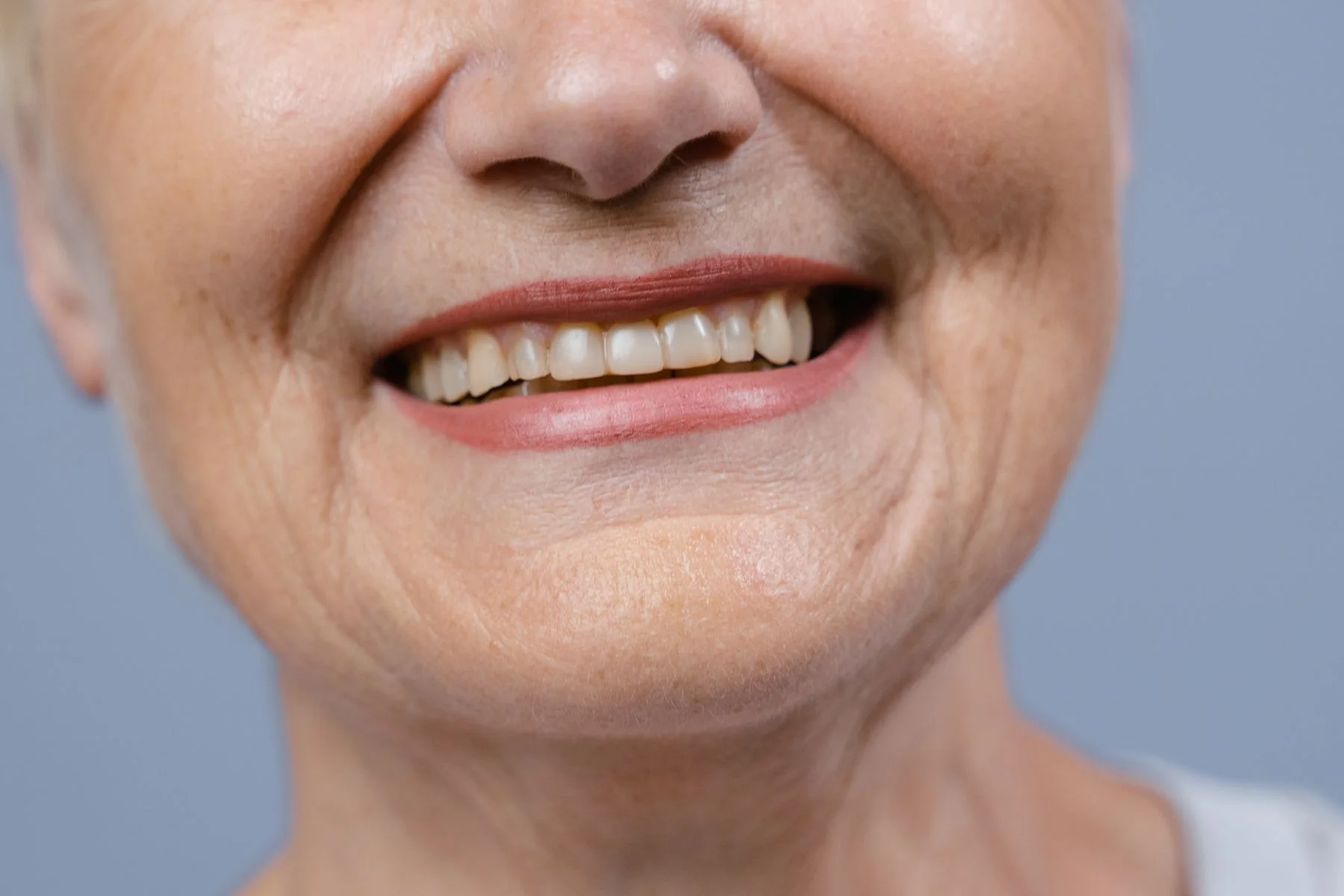 Older adult smiling